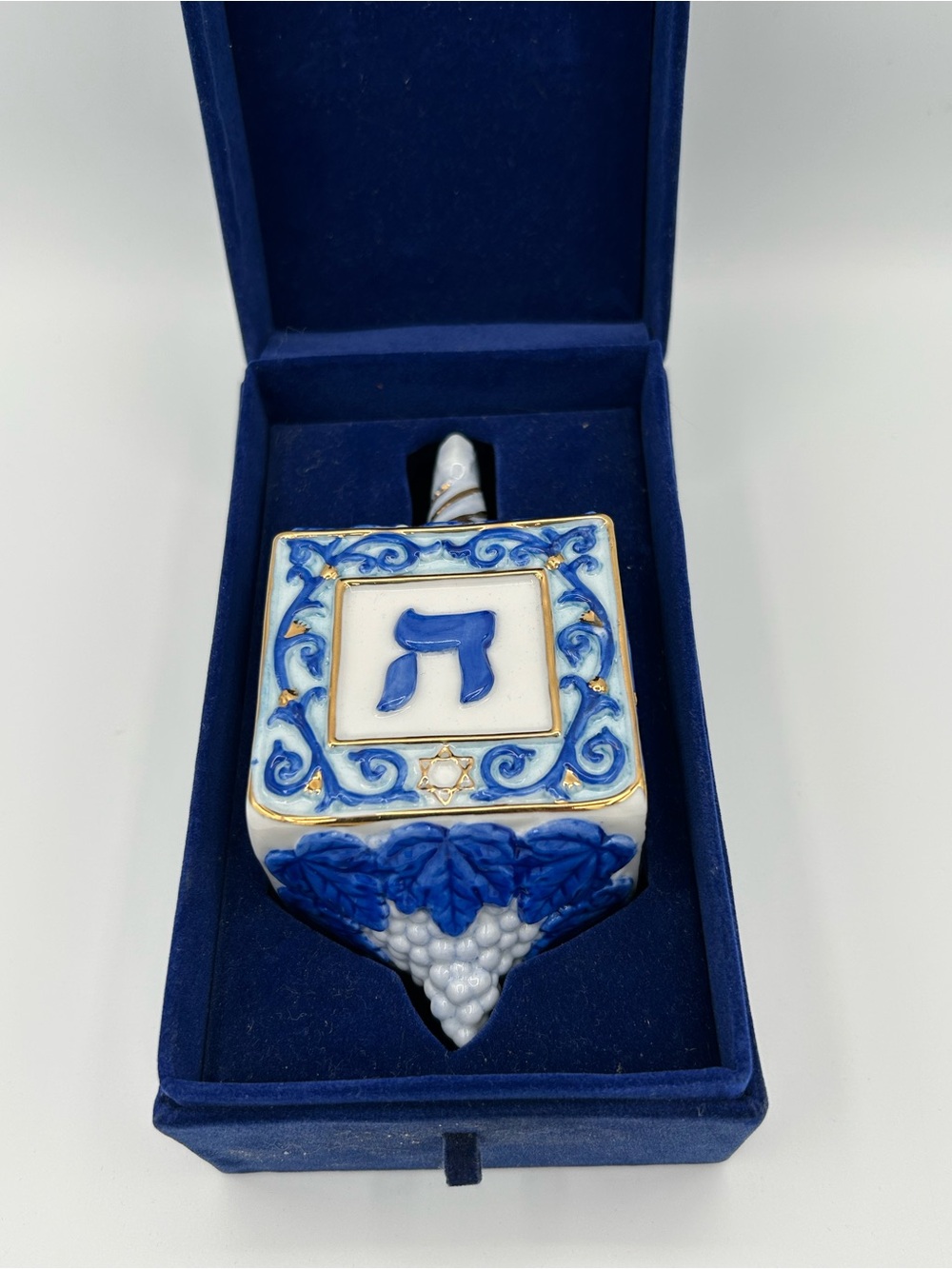 Ceramic Dreidel Vintage Hanukkah Chanukkah Collector's 5" Tall Judaica Jewish